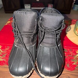 St. John's Bay Black Winter & Rain Boots